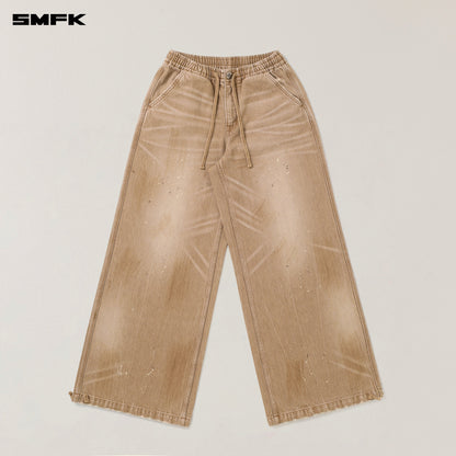 SMFK Rage Wild Origin Handcraft Tower Sports Cargo Pants Wild Cowboy Brown