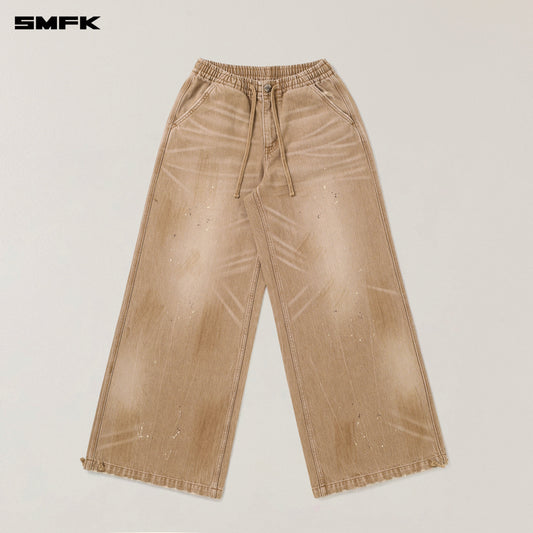 SMFK Rage Wild Origin Handcraft Tower Sports Cargo Pants Wild Cowboy Brown