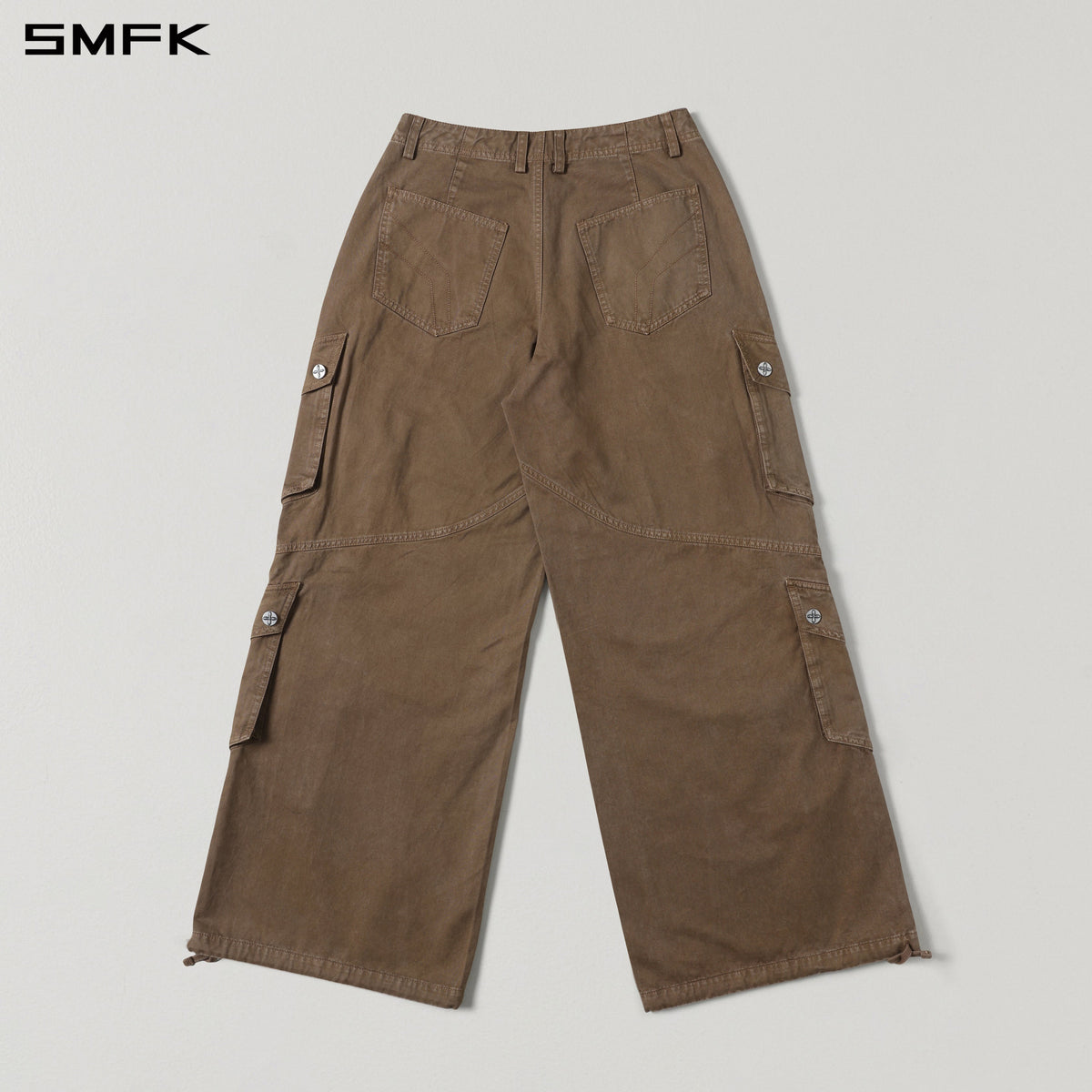 SMFK Mirage Vanish Loose Cargo Garment Dye Vanish Brown