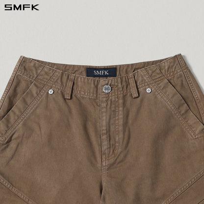 SMFK Mirage Vanish Loose Cargo Garment Dye Vanish Brown