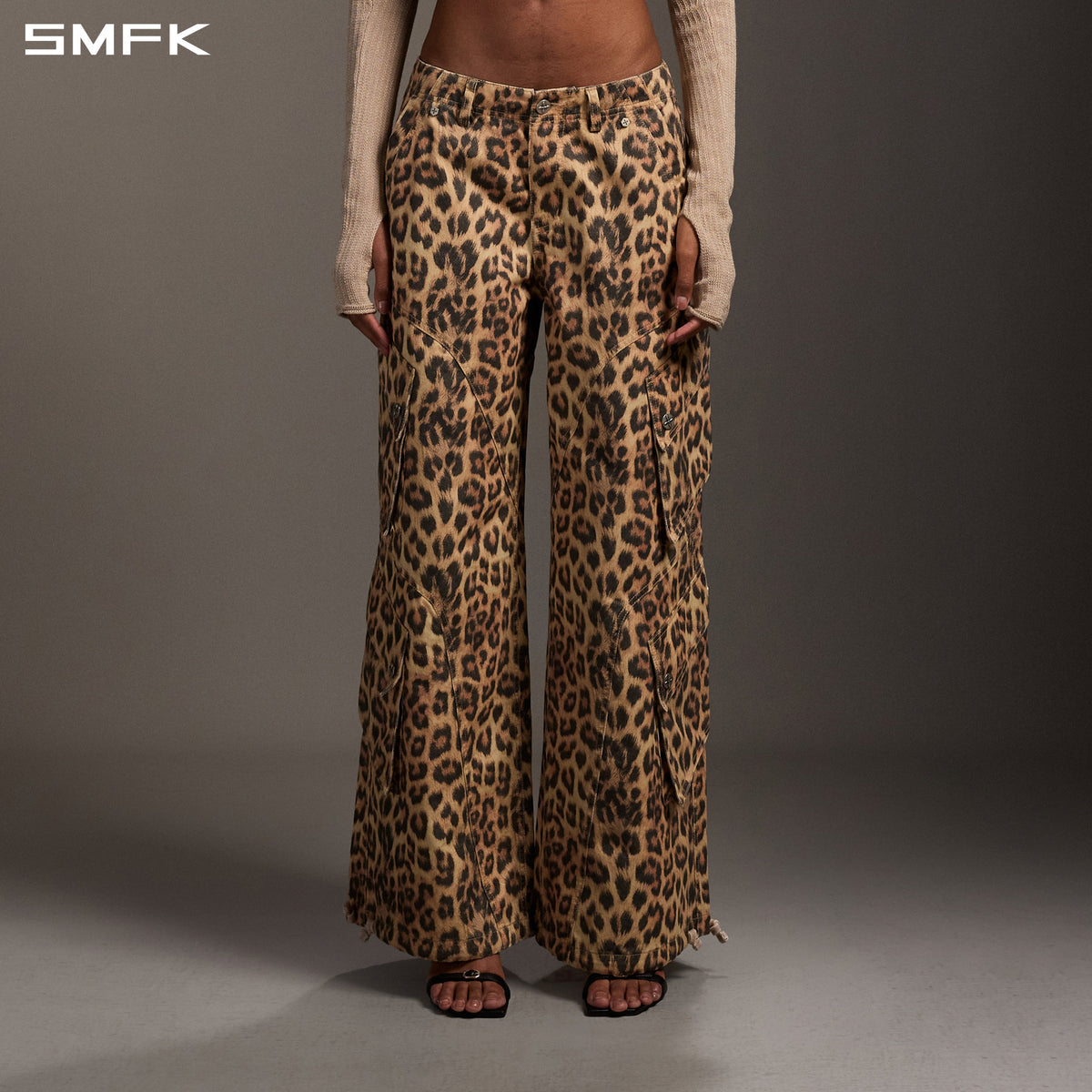 SMFK Mirage Vanish Loose Cargo Garment Dye Leopard Camo