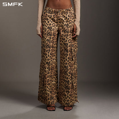 SMFK Mirage Vanish Loose Cargo Garment Dye Leopard Camo