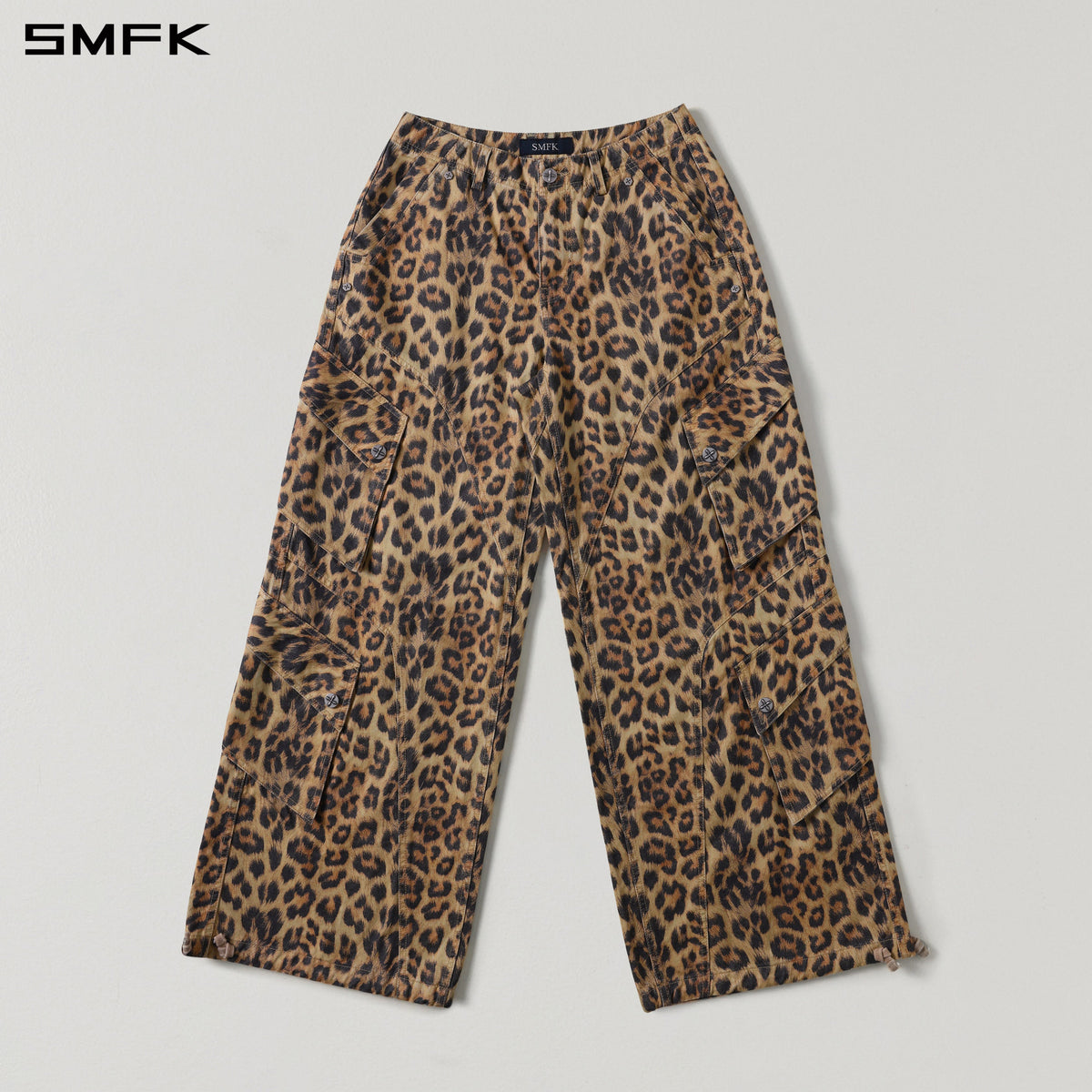 SMFK Mirage Vanish Loose Cargo Garment Dye Leopard Camo