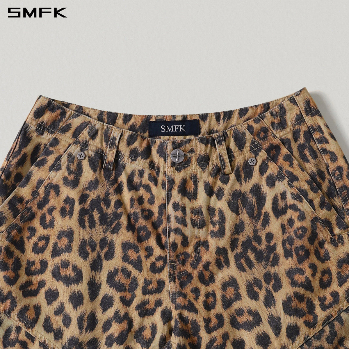 SMFK Mirage Vanish Loose Cargo Garment Dye Leopard Camo