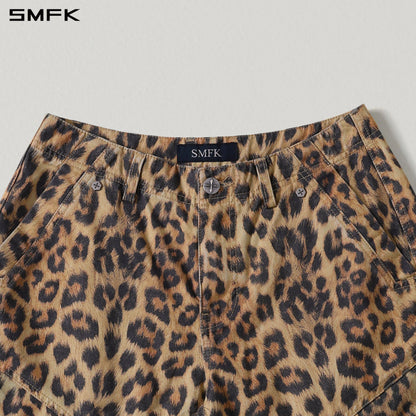 SMFK Mirage Vanish Loose Cargo Garment Dye Leopard Camo