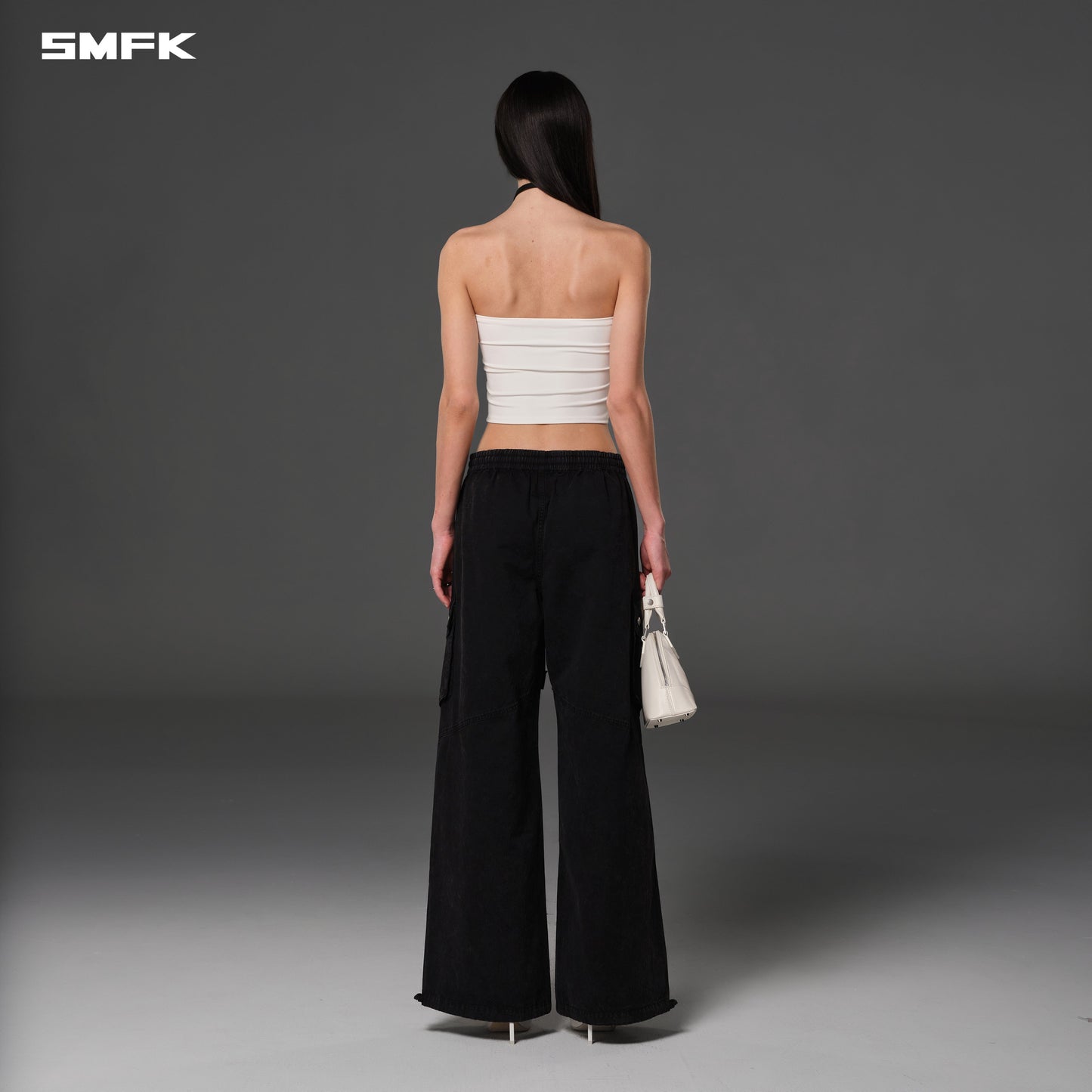 SMFK Mirage Vanish Loose Sports Cargo Garment Dye Vanish Black