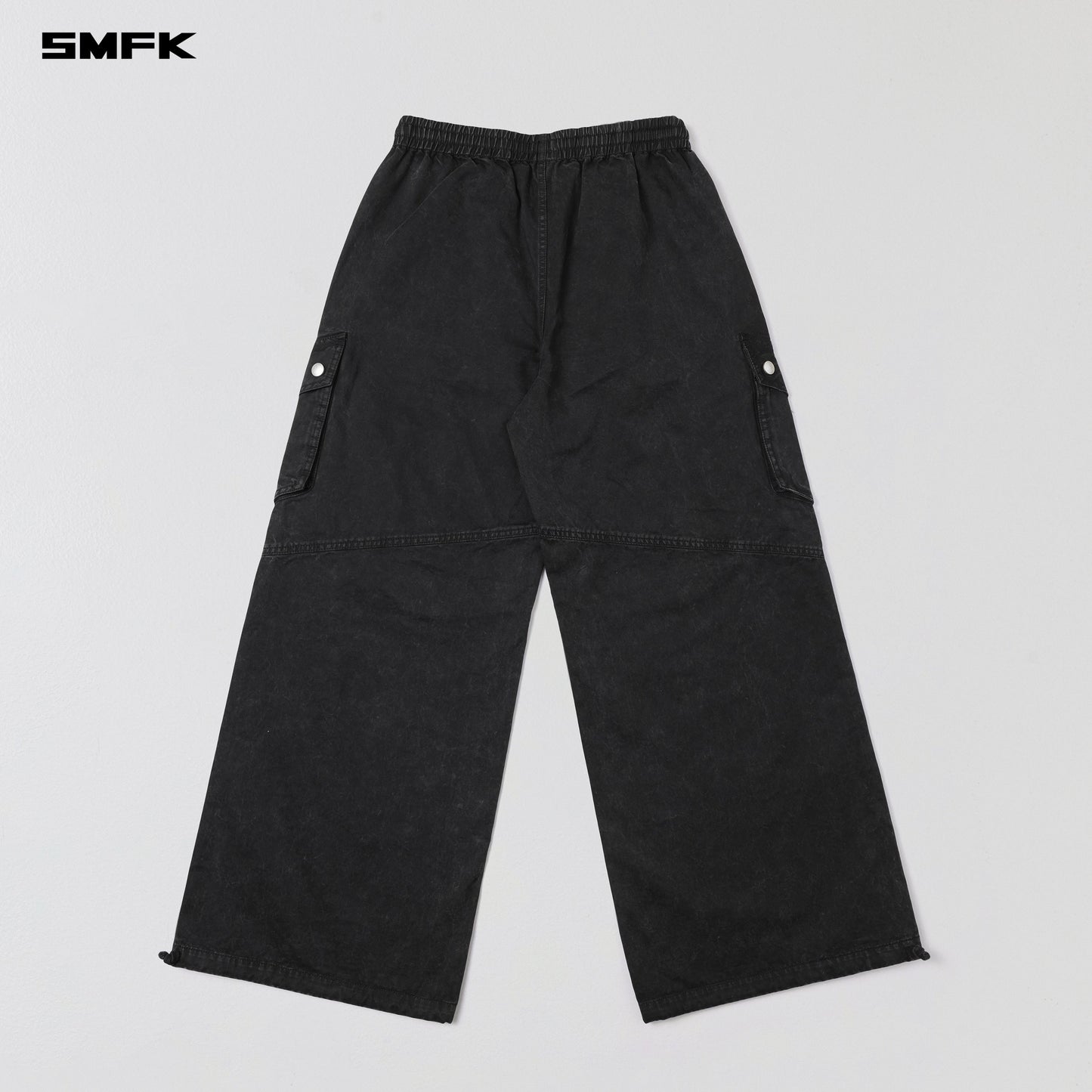 SMFK Mirage Vanish Loose Sports Cargo Garment Dye Vanish Black