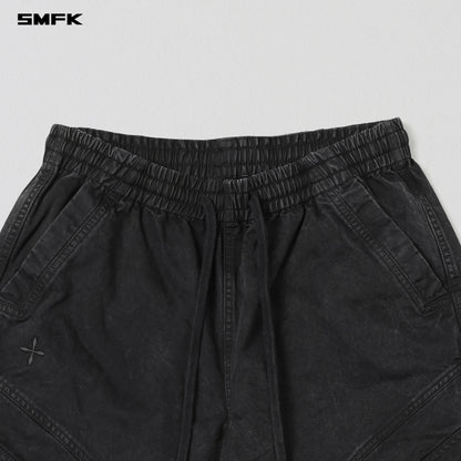 SMFK Mirage Vanish Loose Sports Cargo Garment Dye Vanish Black