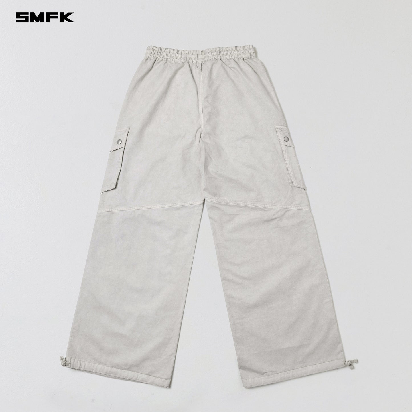 SMFK Mirage Vanish Loose Sports Cargo Garment Dye Vanish White