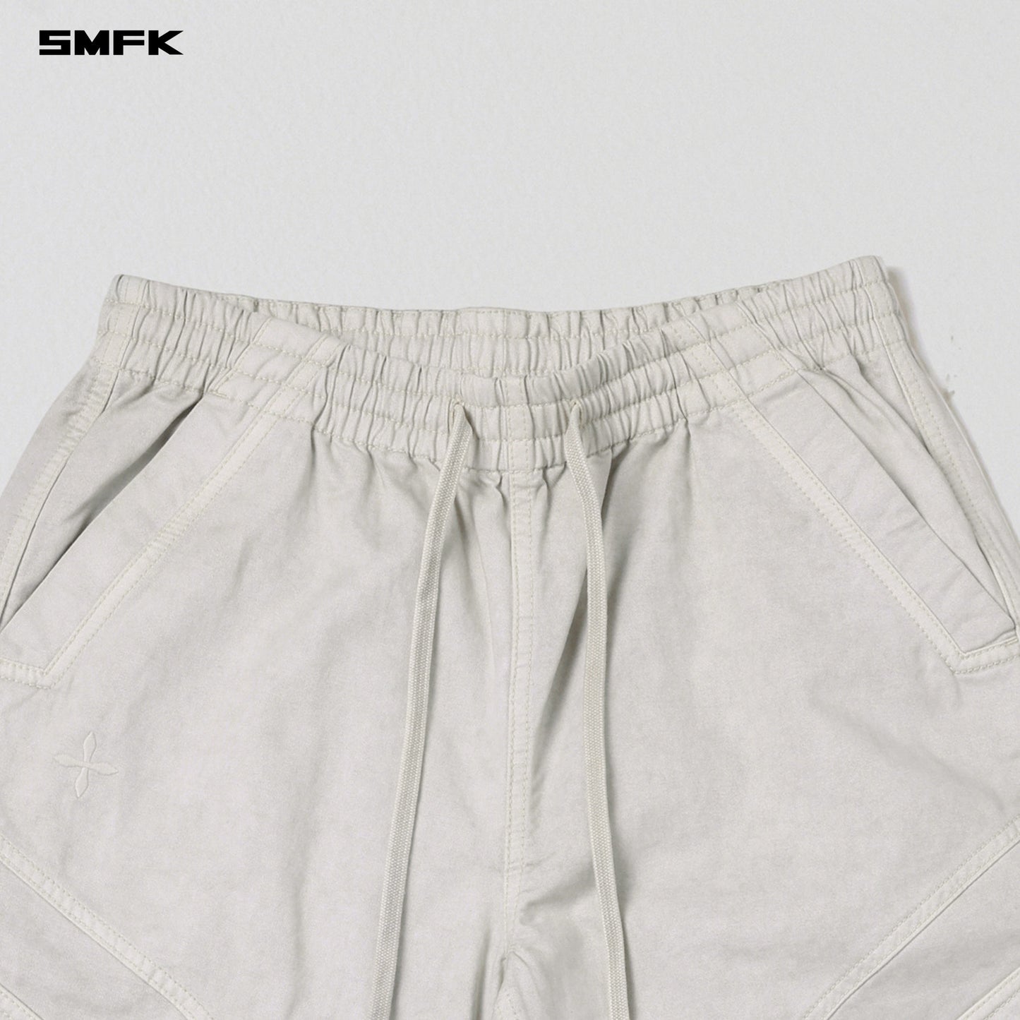 SMFK Mirage Vanish Loose Sports Cargo Garment Dye Vanish White