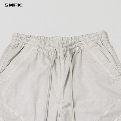 SMFK Mirage Vanish Loose Sports Cargo Garment Dye Vanish White