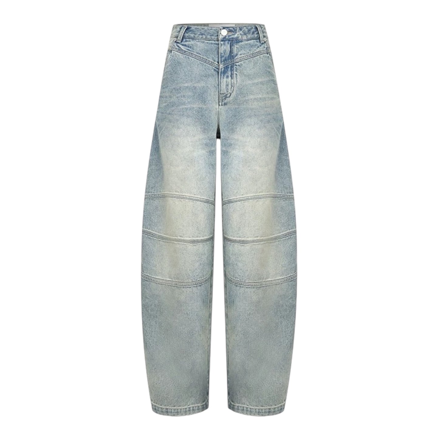 Ann Andelman Blue Loose-fitting Washed Balloon Pants