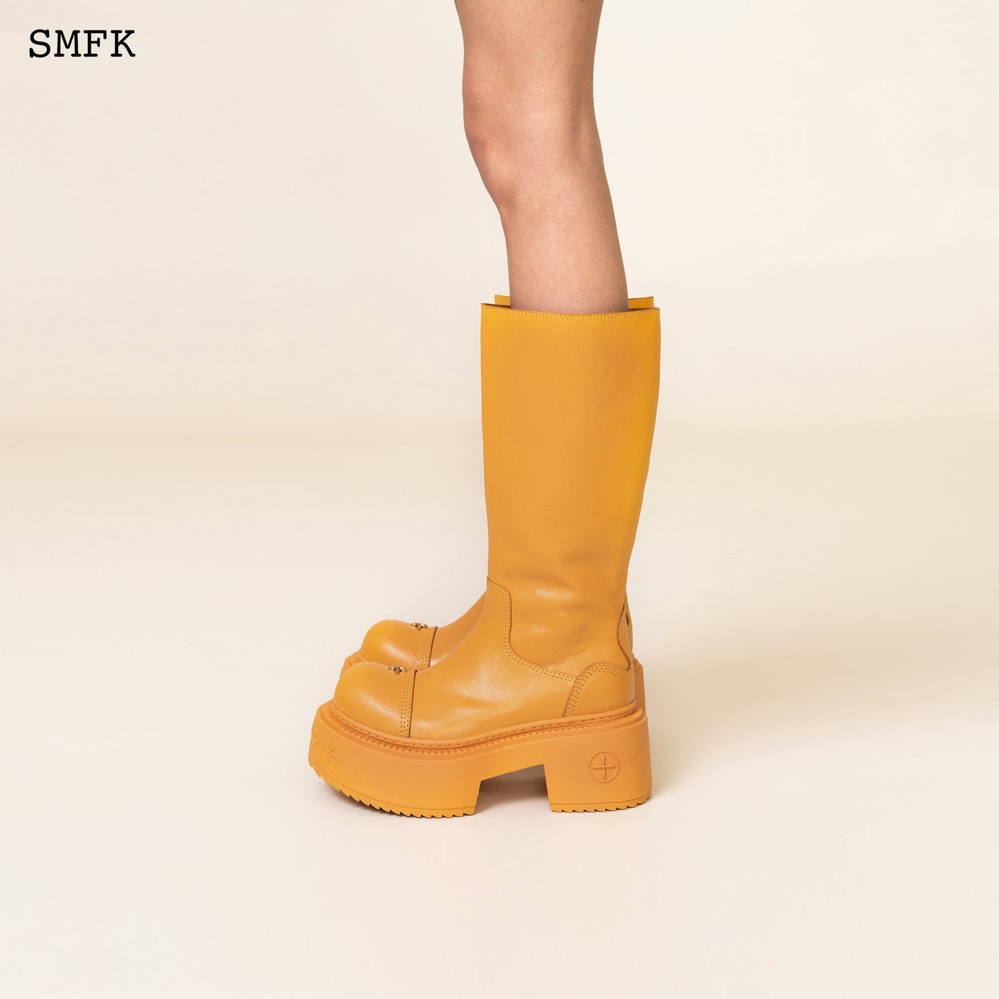 SMFK Compass Wild Medium Riding Boots In Ginger