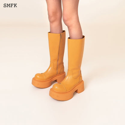 SMFK Compass Wild Medium Riding Boots In Ginger