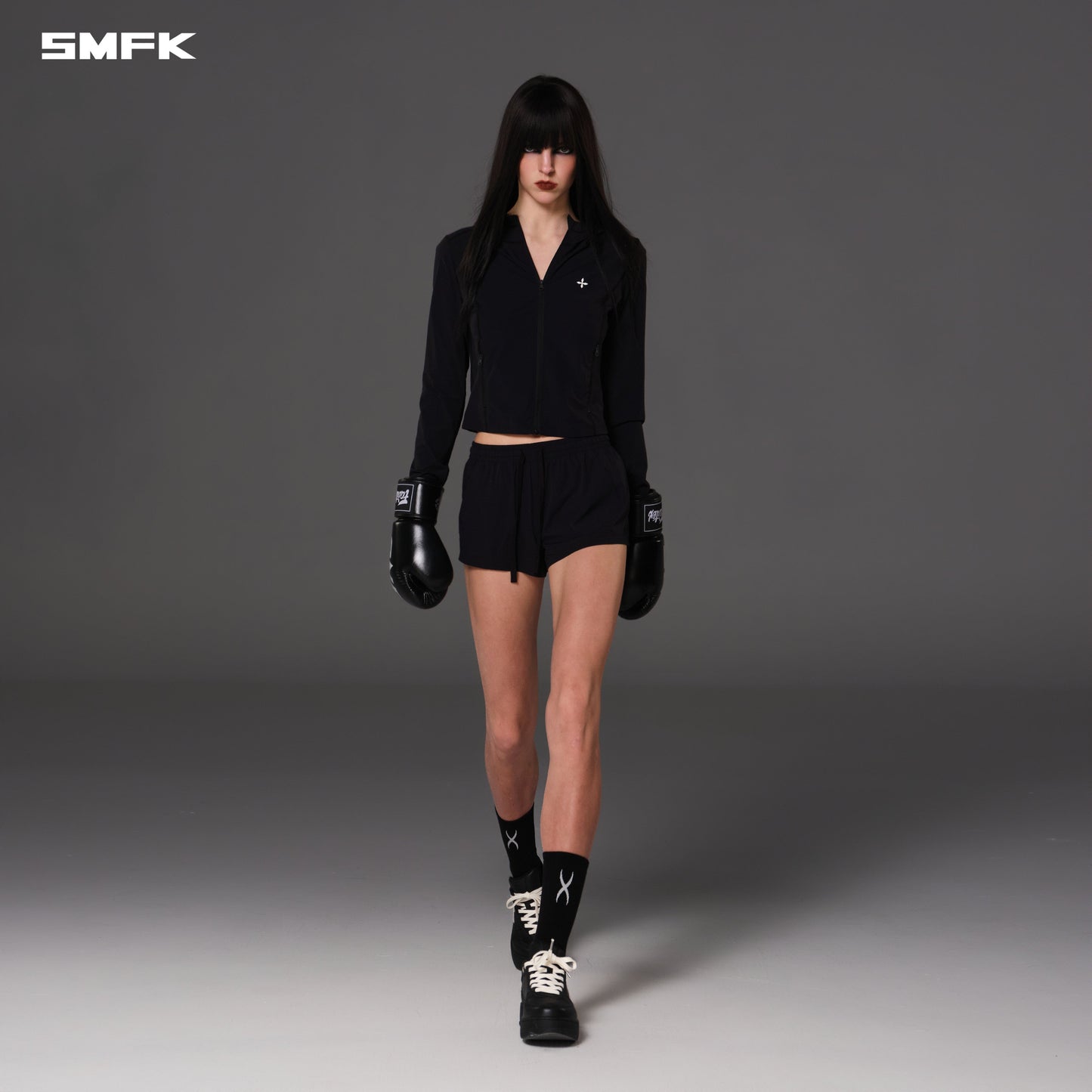 SMFK Focus Od Slim Hoodie E-Nylon Wild Black