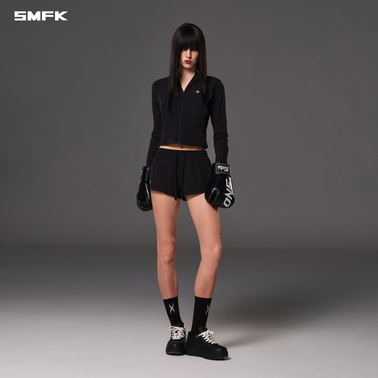 SMFK Focus Od Slim Hoodie E-Nylon Wild Black