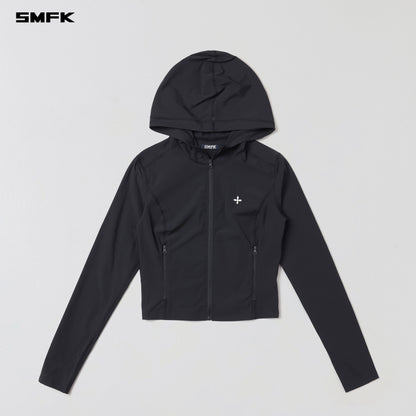 SMFK Focus Od Slim Hoodie E-Nylon Wild Black