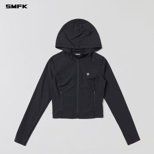 SMFK Focus Od Slim Hoodie E-Nylon Wild Black