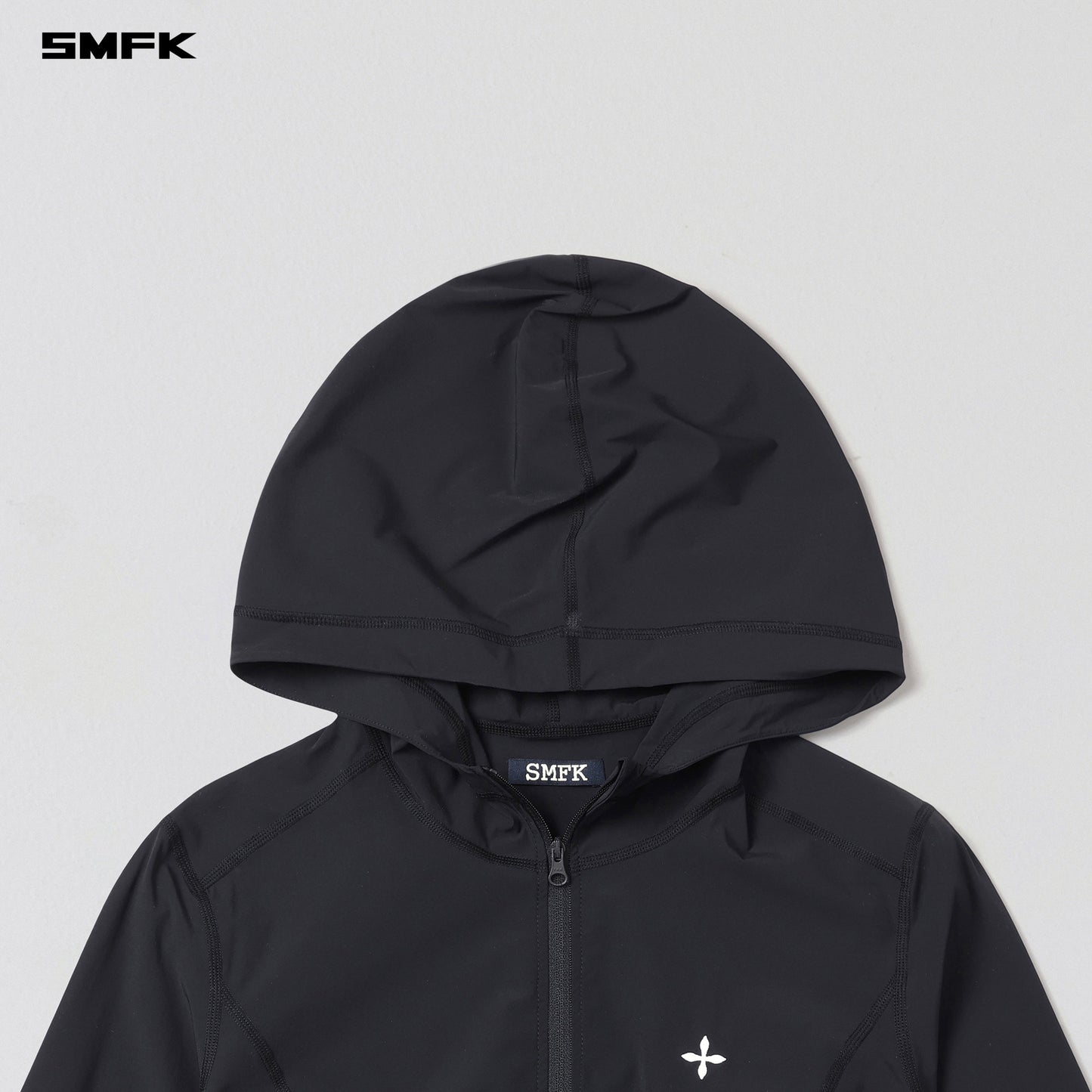 SMFK Focus Od Slim Hoodie E-Nylon Wild Black