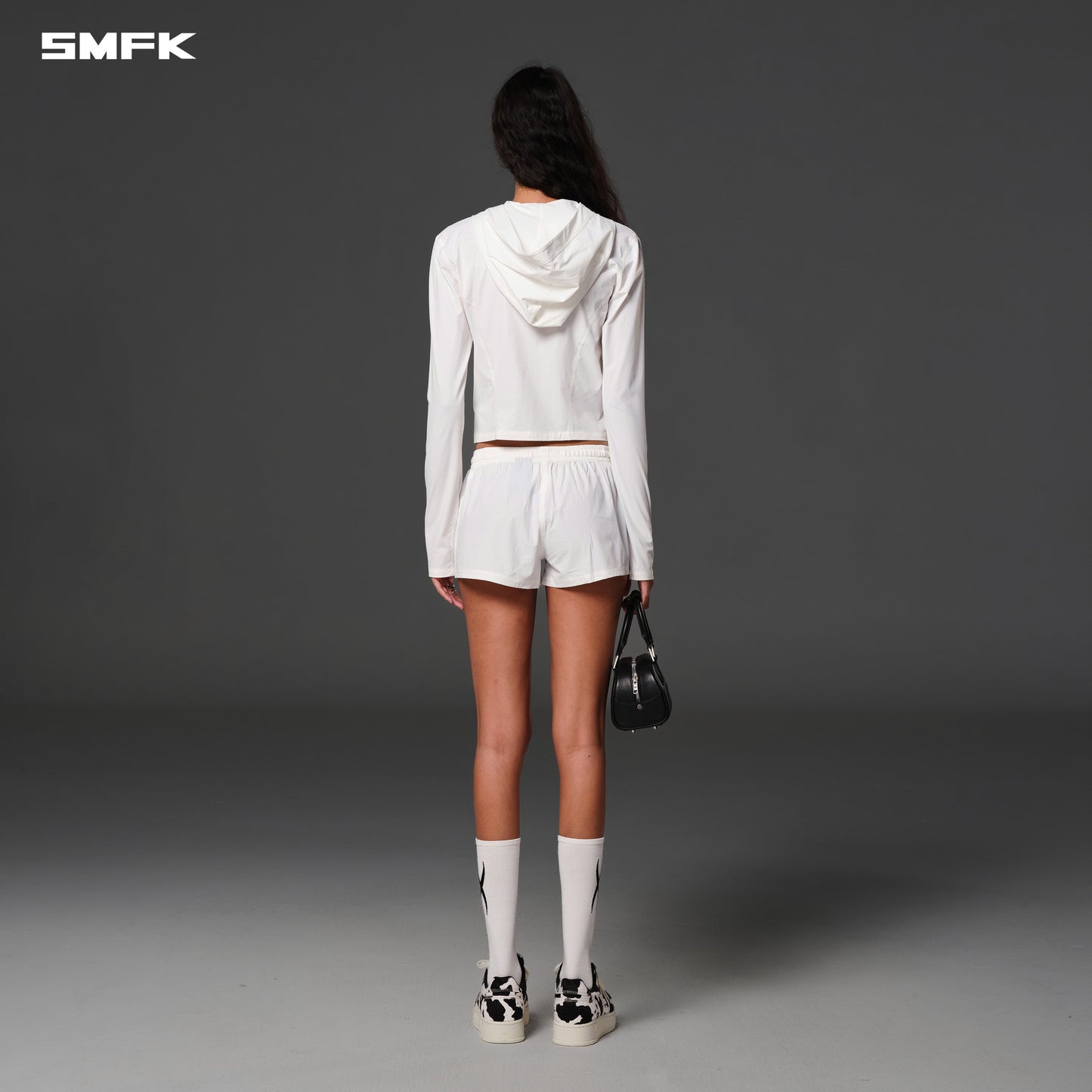 SMFK Focus Od Slim Hoodie E-Nylon Cloud White