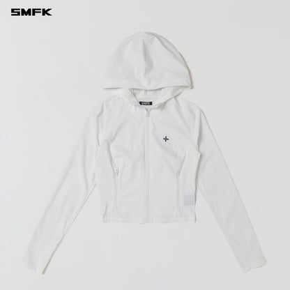 SMFK Focus Od Slim Hoodie E-Nylon Cloud White