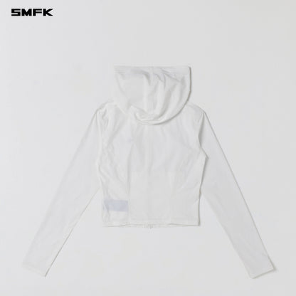 SMFK Focus Od Slim Hoodie E-Nylon Cloud White