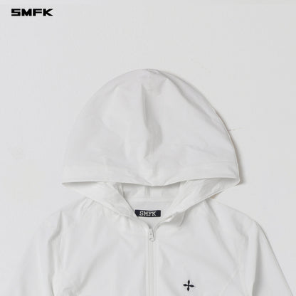 SMFK Focus Od Slim Hoodie E-Nylon Cloud White