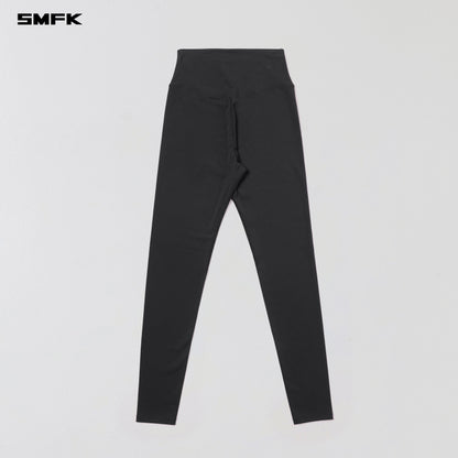 SMFK Focus Gym Taper Pants Lycra Nylon Wild Black
