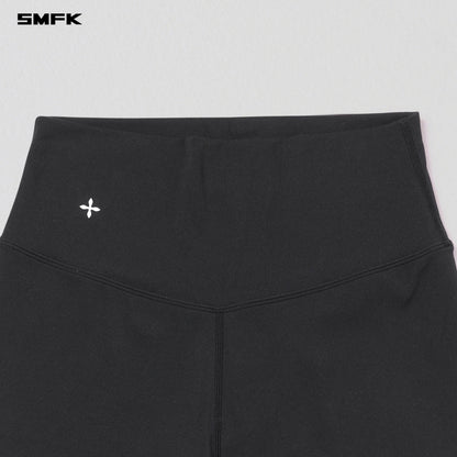 SMFK Focus Gym Taper Pants Lycra Nylon Wild Black