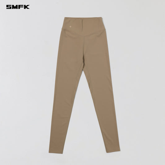 SMFK Focus Gym Taper Pants Lycra Nylon Wild Brown