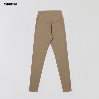 SMFK Focus Gym Taper Pants Lycra Nylon Wild Brown