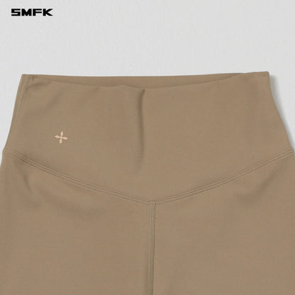 SMFK Focus Gym Taper Pants Lycra Nylon Wild Brown