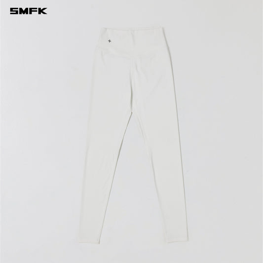 SMFK Focus Gym Taper Pants Lycra Nylon Cloud White