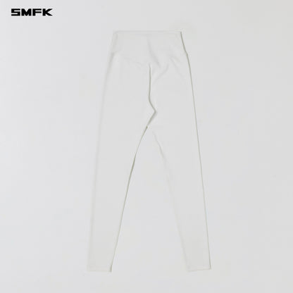 SMFK Focus Gym Taper Pants Lycra Nylon Cloud White