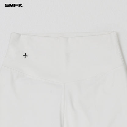 SMFK Focus Gym Taper Pants Lycra Nylon Cloud White