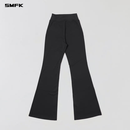 SMFK Focus Gym Mermaid Pants Lycra Nylon Wild Black