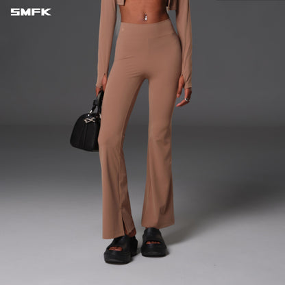 SMFK Focus Gym Mermaid Pants Lycra Nylon Wild Brown