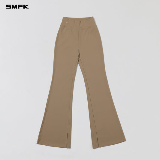 SMFK Focus Gym Mermaid Pants Lycra Nylon Wild Brown
