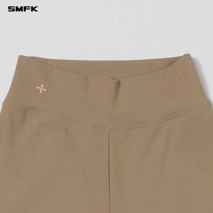 SMFK Focus Gym Mermaid Pants Lycra Nylon Wild Brown