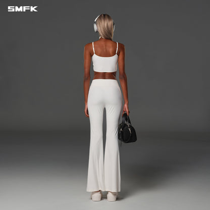 SMFK Focus Gym Mermaid Pants Lycra Nylon Cloud White