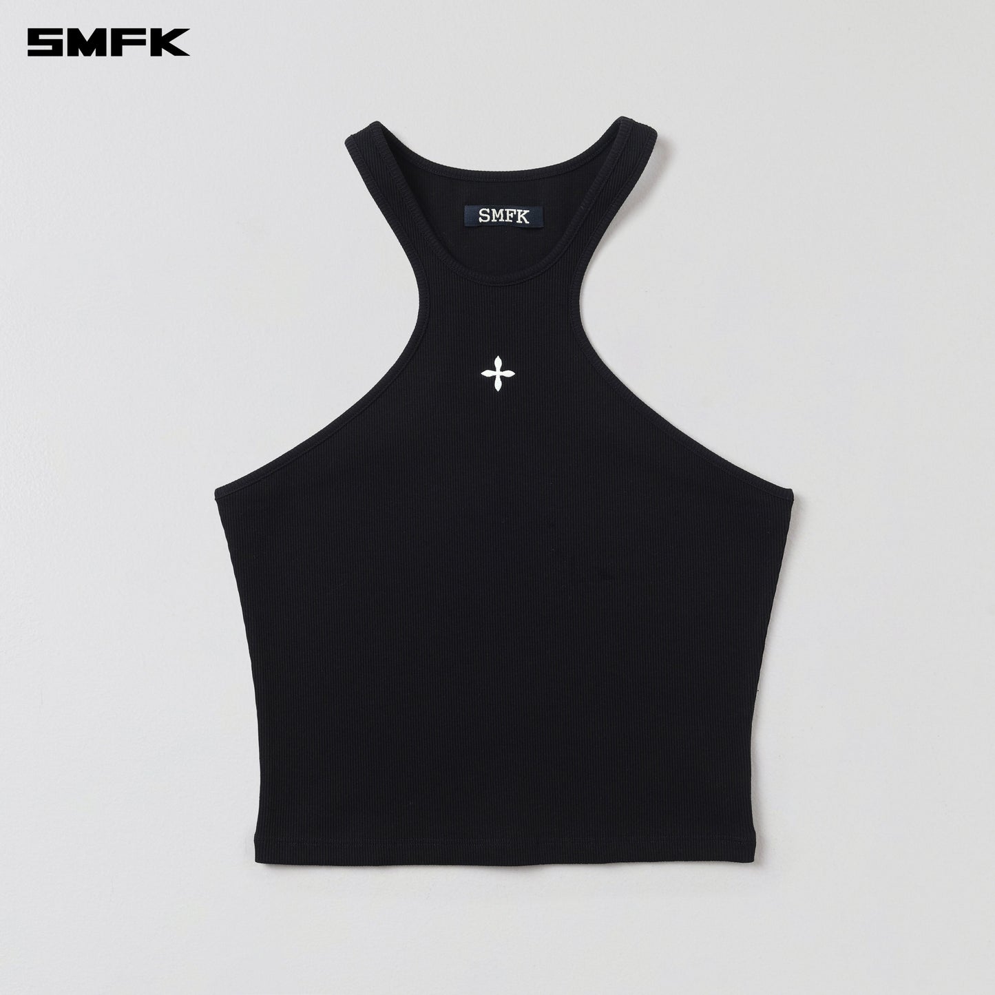 SMFK Poise X-Neck Tank / Cotton Wild Black
