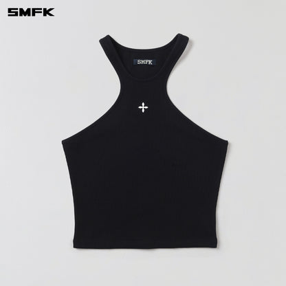 SMFK Poise X-Neck Tank / Cotton Wild Black
