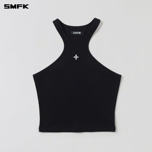 SMFK Poise X-Neck Tank / Cotton Wild Black