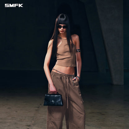 SMFK Poise X-Neck Tank / Cotton Wild Brown