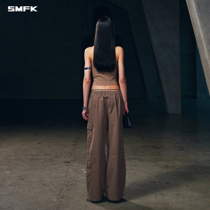 SMFK Poise X-Neck Tank / Cotton Wild Brown
