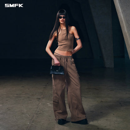SMFK Poise X-Neck Tank / Cotton Wild Brown