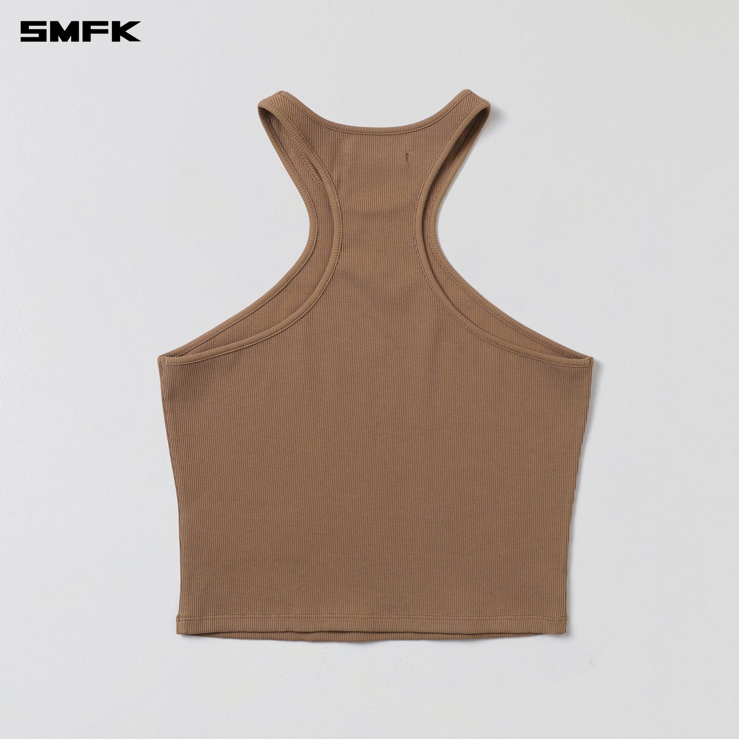 SMFK Poise X-Neck Tank / Cotton Wild Brown