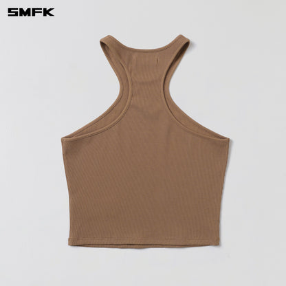 SMFK Poise X-Neck Tank / Cotton Wild Brown