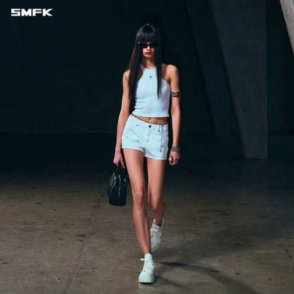 SMFK Poise X-Neck Tank / Cotton Cloud White