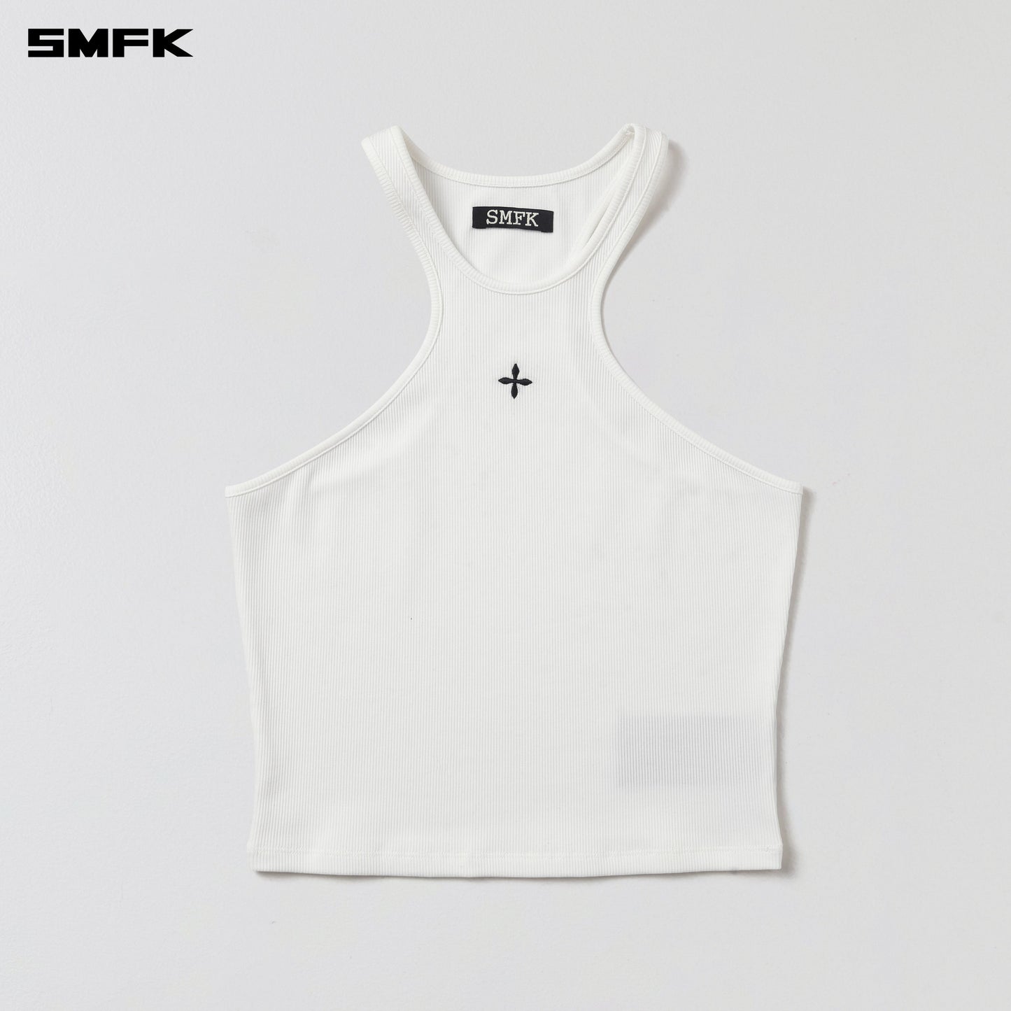 SMFK Poise X-Neck Tank / Cotton Cloud White
